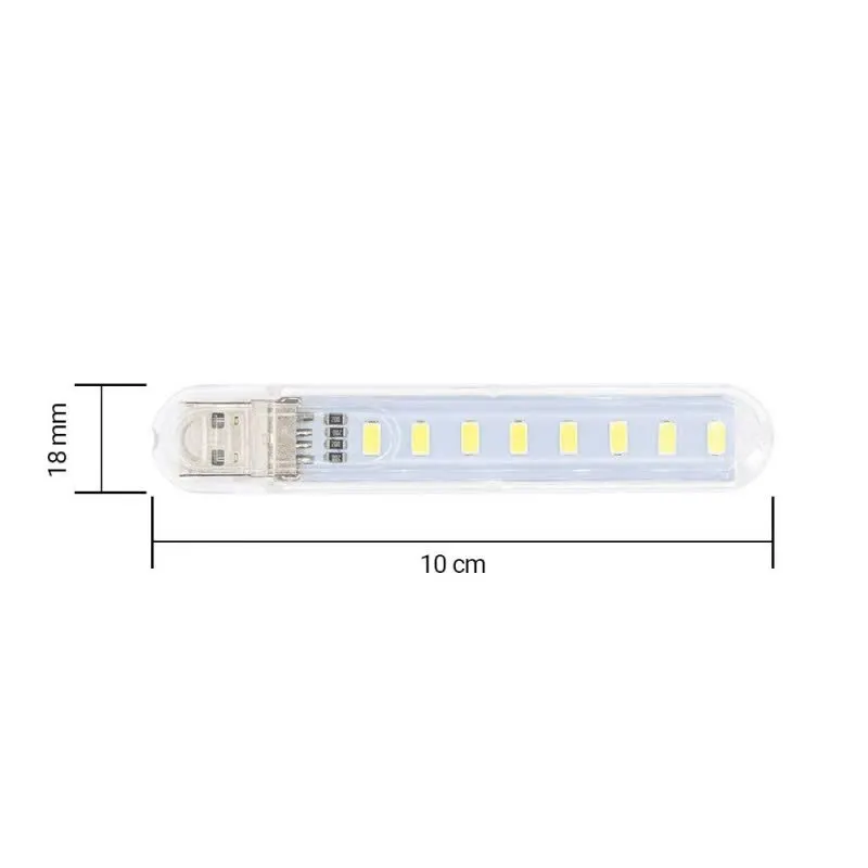 خرید لامپ USB با 8 عدد LED و مصرف 12 وات